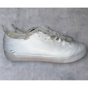 TOMS Trvl Lite Leather Lace Up Womens White‎ Sneakers Casual Shoes